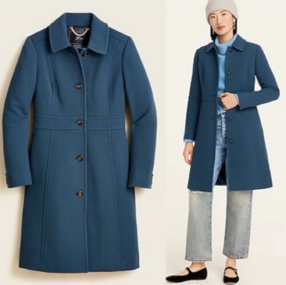 J Crew Double Cloth Ladies Day Wool Coat Jacket